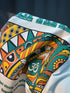 Premium Elephant Graphics Printed Tee with colorful elephant design and O-Neck collar.